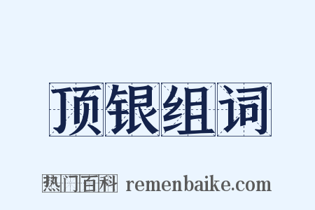 顶银组词是什么意思的图片